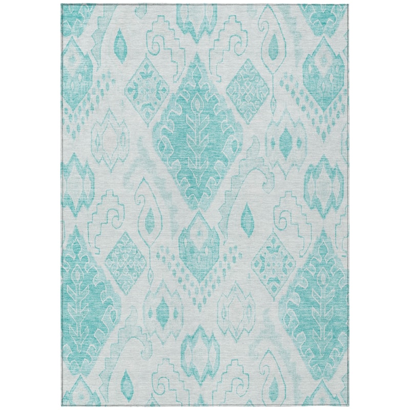 HomeRoots Moroccan Transitional Rectangle Outdoor Rug