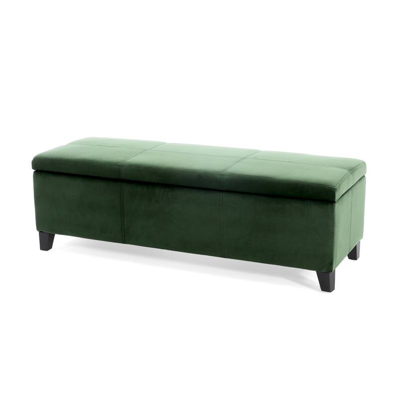 Roomfitters Modern Storage Bench, Upholstered Ottoman with Hidden Compartment and Lift-Top Lid