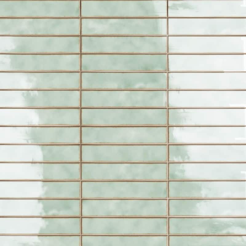 Merola Tile Hudson Studio Soho Brick Mint 1-7/8" x 9-3/4" Ceramic Wall Tile