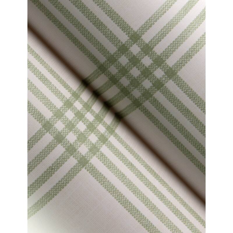 Chesapeake Twain Green Plaid Wallpaper