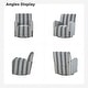 preview thumbnail 32 of 31, HULALA HOME Pancy Traditional Swivel Armchair with Jacobean Strip Pattern Set of 2