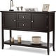 preview thumbnail 26 of 45, Costway Sideboard Buffet Table Wooden Console Table w/ Drawers &