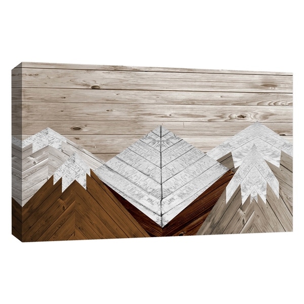 PTM Images 9-126768 PTM Canvas Collection 10" x 8" - "Wood Mountains II" Giclee Mountains Art Print on Canvas