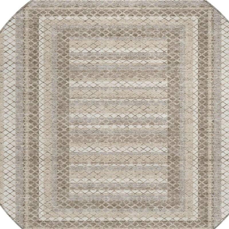 HomeRoots Geometric Transitional Rectangle Outdoor Rug