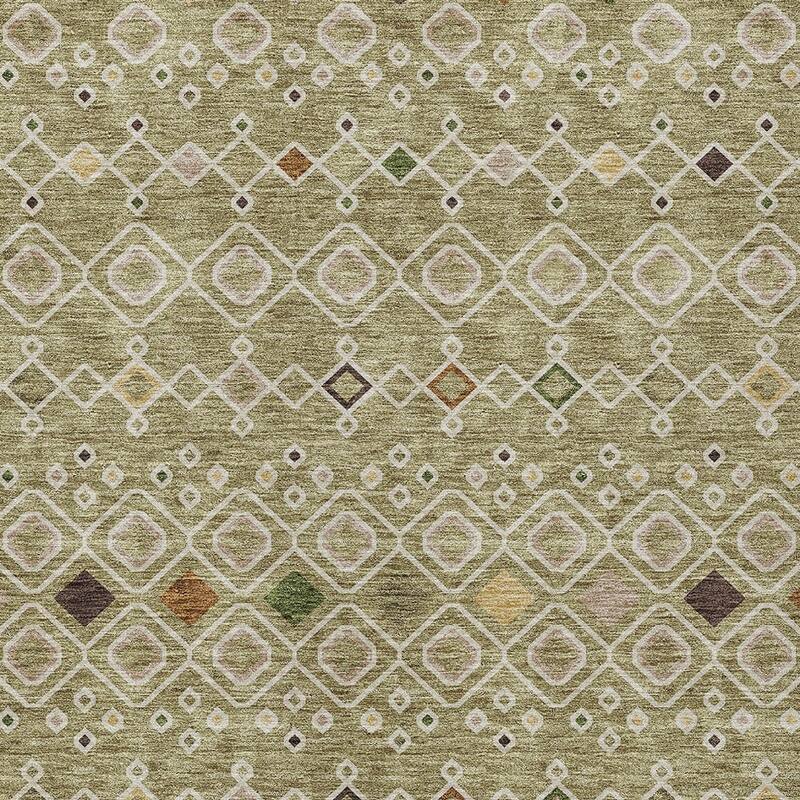 HomeRoots Geometric Modern Rectangle Outdoor Rug