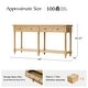 preview thumbnail 11 of 26, HUALAL HOME Dennis Farmhouse Modern 2-Drawers Wood Console Table with Solid Wood Legs