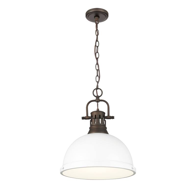 Golden Lighting 3602-L RBZ Duncan 14" Wide Pendant