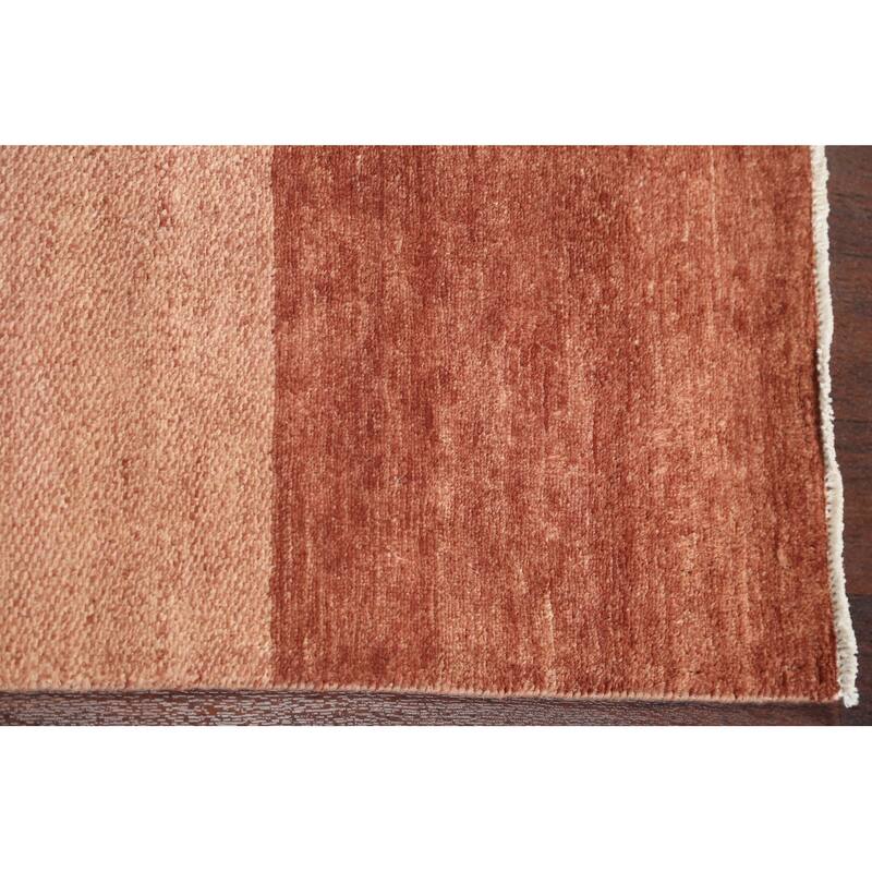Gabbeh Kashkoli Oriental Runner Rug Hand-knotted Modern Wool Carpet - 2'7" x 12'2"