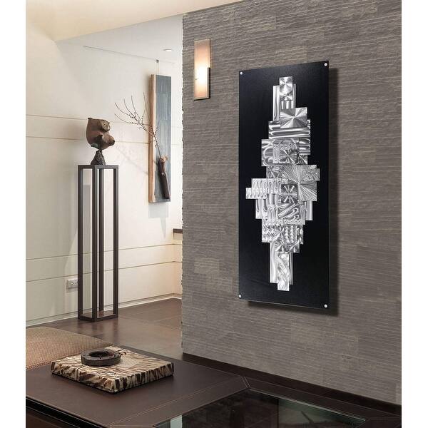 Shop Statements2000 Black Silver Large Abstract Metal Wall Art