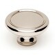 preview thumbnail 10 of 9, Alno Knobs 1-3/4 Inch Mushroom Cabinet Knob Polished Nickel