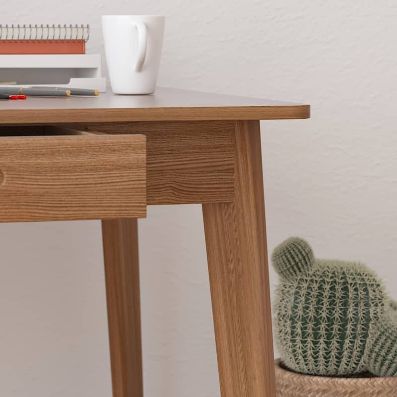39.4"W Wood Desk Writing Desk Computer Desk