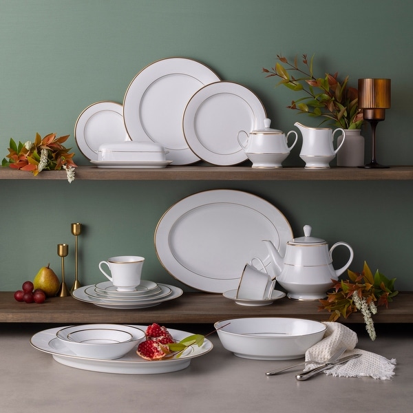 Noritake Bone China 4408 食器セット Noritake Heritage 40-Piece Dinnerware Set, Service for 8 - Bed