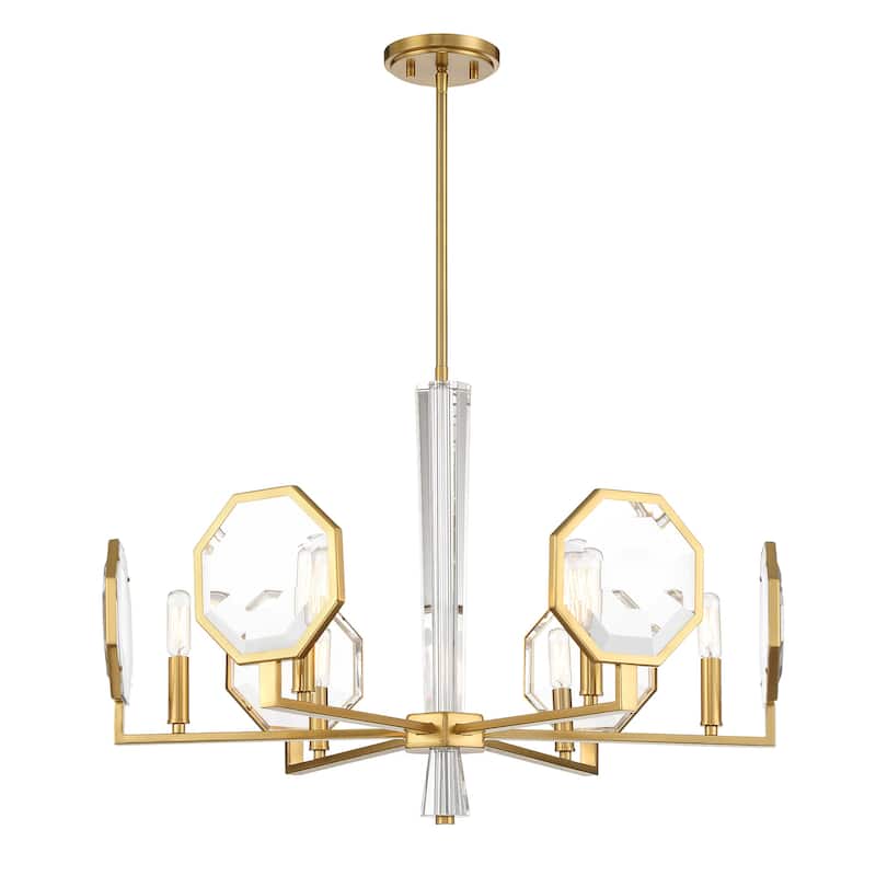 Savoy House 1-2216-6 Leighton 6 Light 28" Wide Crystal Chandelier