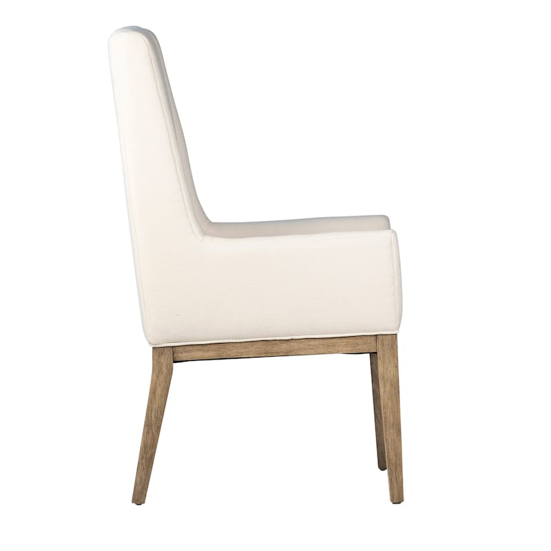 Mulberry Cotton Blend Upholstered Dining Chair, Off-White