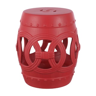 Lucky Coins 16" Chinese Ceramic Drum Garden Stool