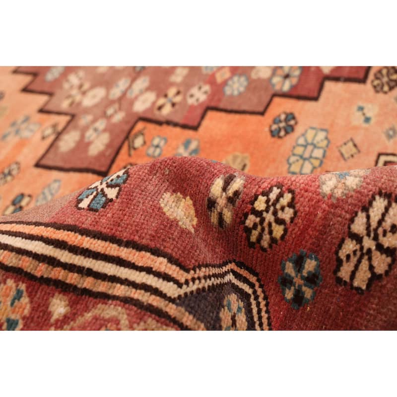 ECARPETGALLERY Hand-knotted Antalya Vintage Dark Red Wool Rug - 6'6 x 9'9