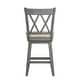 preview thumbnail 43 of 65, Eleanor Double X Back Wood Swivel Bar Stool by iNSPIRE Q Classic