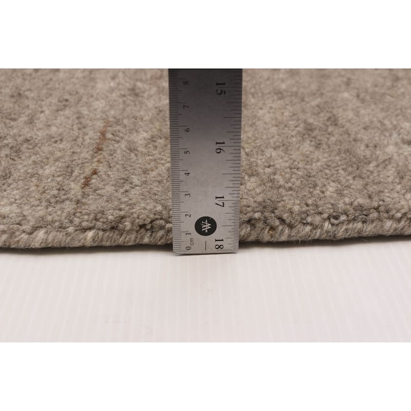 ECARPETGALLERY Hand-knotted Kashkuli Gabbeh Taupe Wool Rug - 8'1 x 10'1
