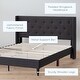 preview thumbnail 11 of 35, Brookside Isabelle Button Tufted Wingback Upholstered Bed