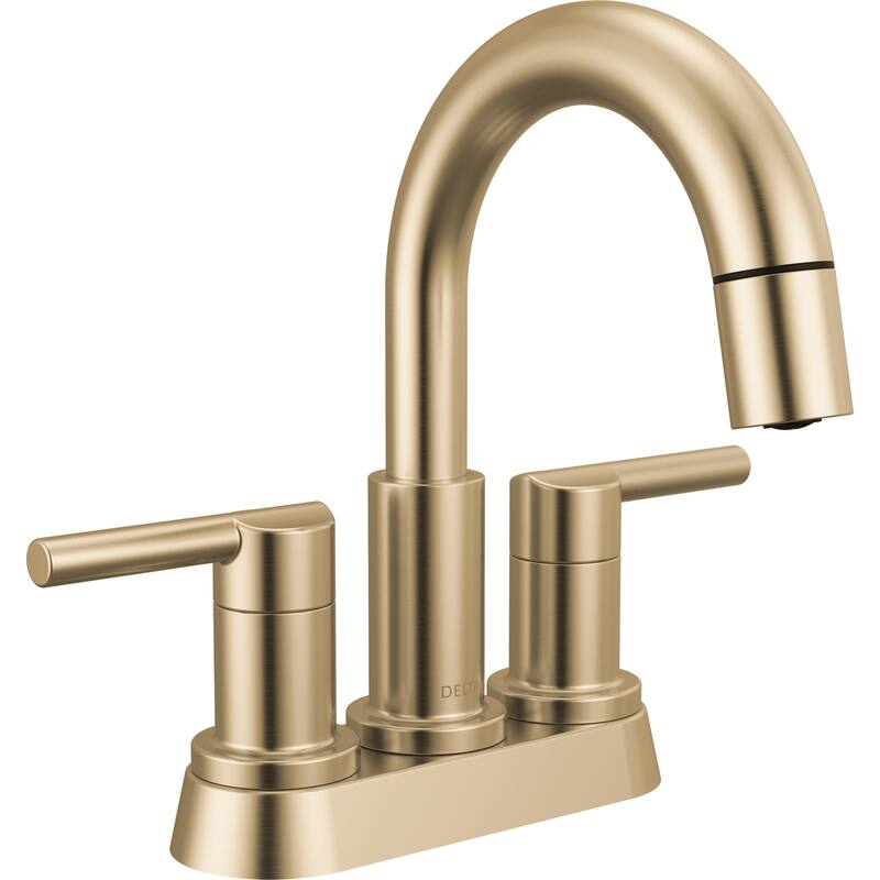 Delta 25749LF-PD Nicoli 1.2 GPM Centerset Bathroom Faucet with Pull - Champagne Bronze