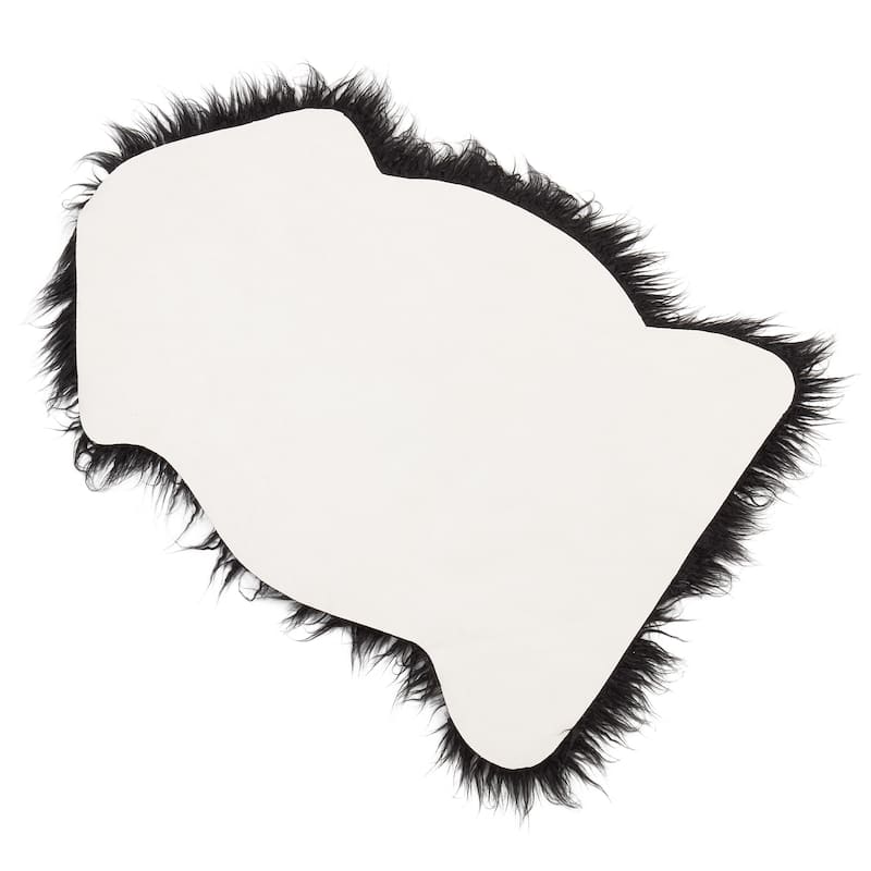 Soft Faux Mongolian Fur Rug - 24"x35"