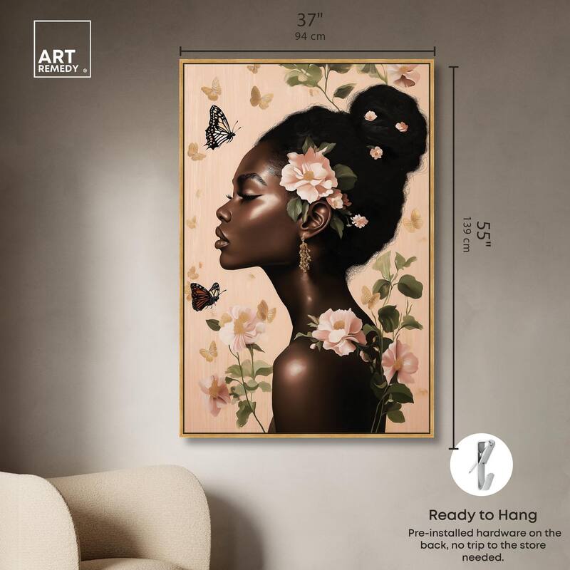 Apricot Whisper Canvas by Art Remedy