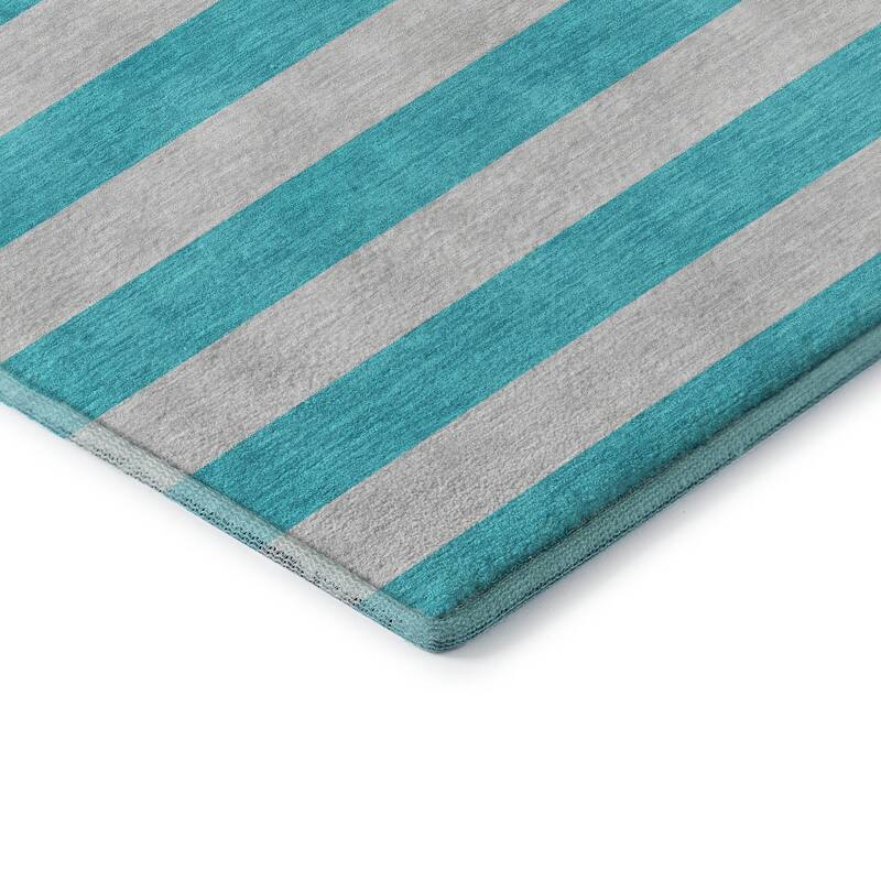 Premium Washable Super Soft Cabana Stripe Mayfield Rug