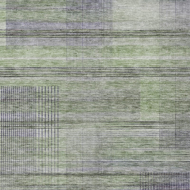 HomeRoots Striped Transitional Rectangle Outdoor Rug