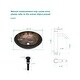 preview thumbnail 7 of 28, Artistic Tempered Glass Vessel Bathroom Sink with Faucet and Pop-up Drain