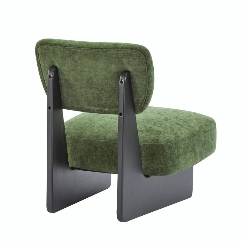 Minimalist Accent Chairs Set - Wood Frame