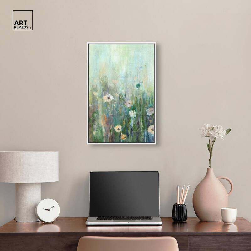 Harmony Green I Canvas by Art Remedy