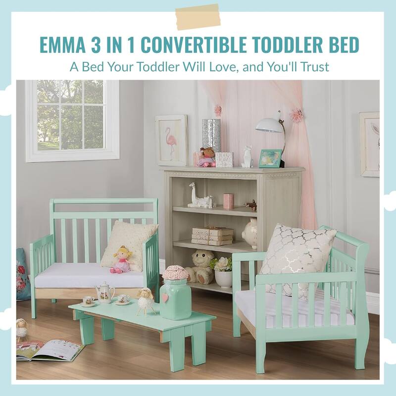 Dream On Me Emma 3 in 1 convertible toddler bed