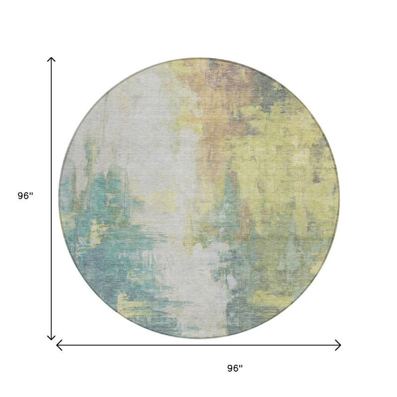 HomeRoots Abstract Transitional Rectangle Outdoor Rug