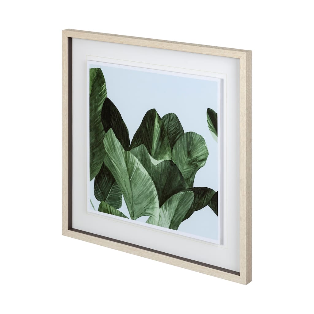 Celadon Palms I Framed Art Print
