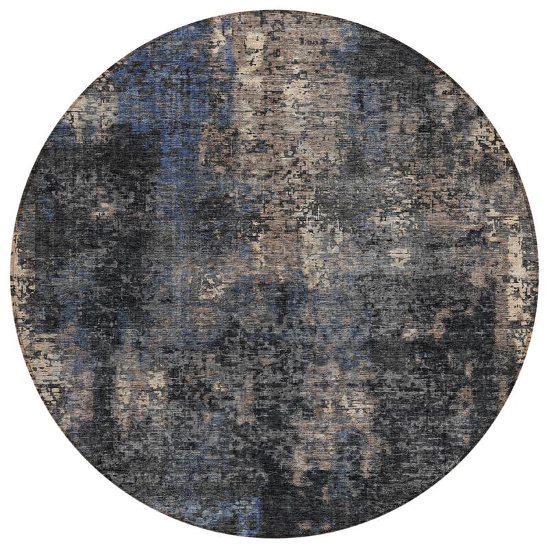 HomeRoots Abstract Transitional Rectangle Outdoor Rug