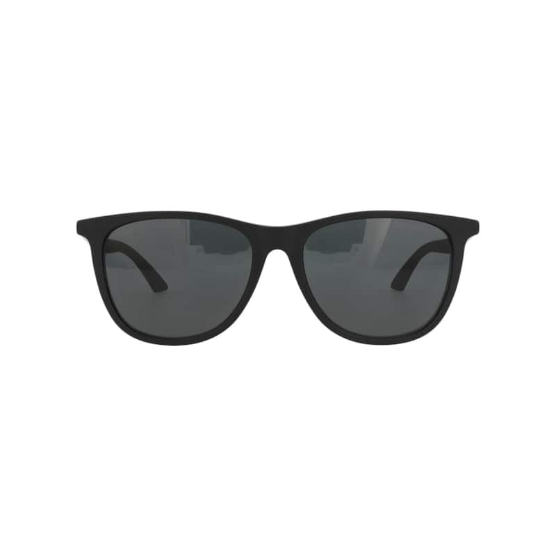 Montblanc Square-Frame Recycled Acetate Sunglasses - Black Black Smoke - Black - Grey Lens