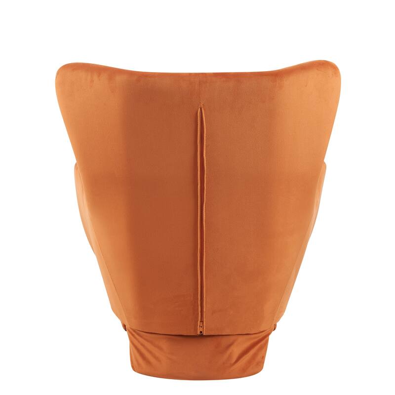 Furniture Style 2 in 1 Pet Friendly Modern Velvet Lounge Chair, Upholstered Back Accent Chair