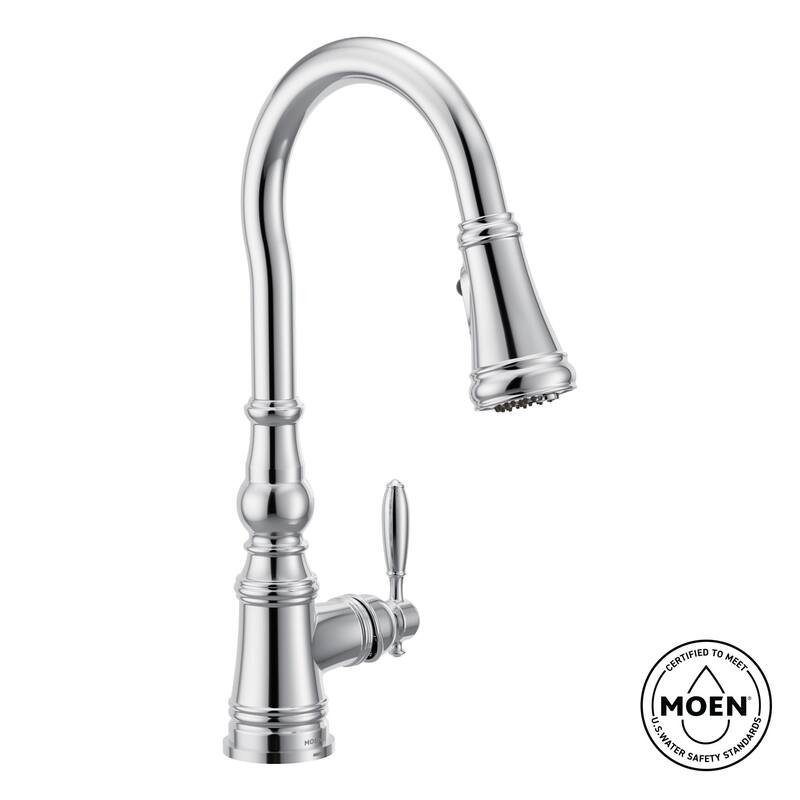 Moen FS73004 Weymouth 1.5 GPM Single Hole Pull Down Kitchen Faucet