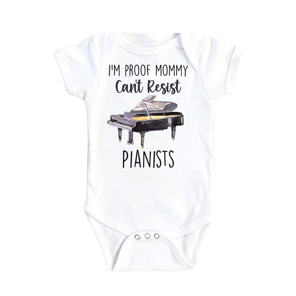 Piano - Baby Boy Girl Clothes Infant Bodysuit Funny Cute Newborn 1D
