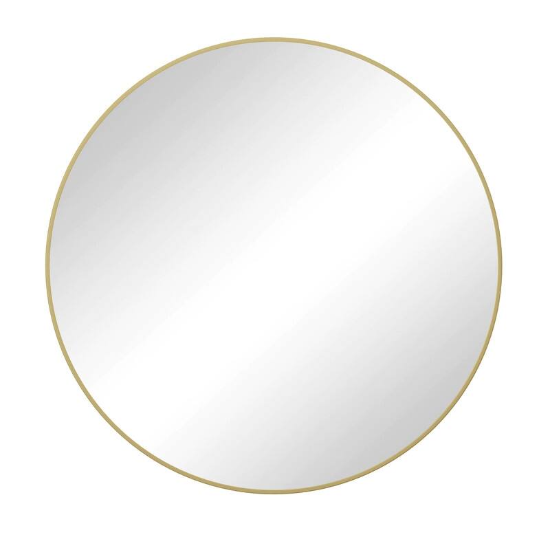 Wall Mirror 36" Metal Framed Mirror Round Vanity Mirror Dressing Mirror