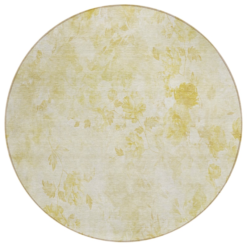 HomeRoots Floral Transitional Rectangle Outdoor Rug