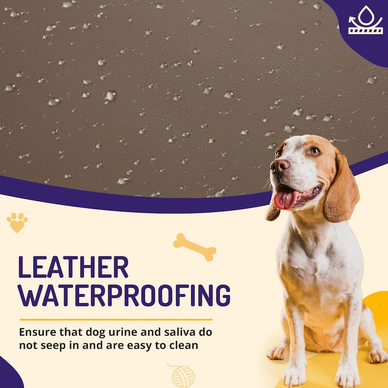 EROMMY Modern Pet Couch for Dogs, Leather Pet Bed for Medium & Small Sized Animals, Suitable for Living Room, Bedroom, Balcony