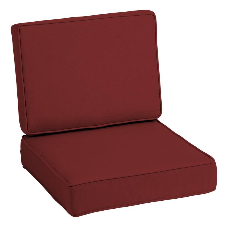 Arden Selections ProFoam Acrylic Deep Seat Cushion Set - 1 Count - Classic Red Acrylic