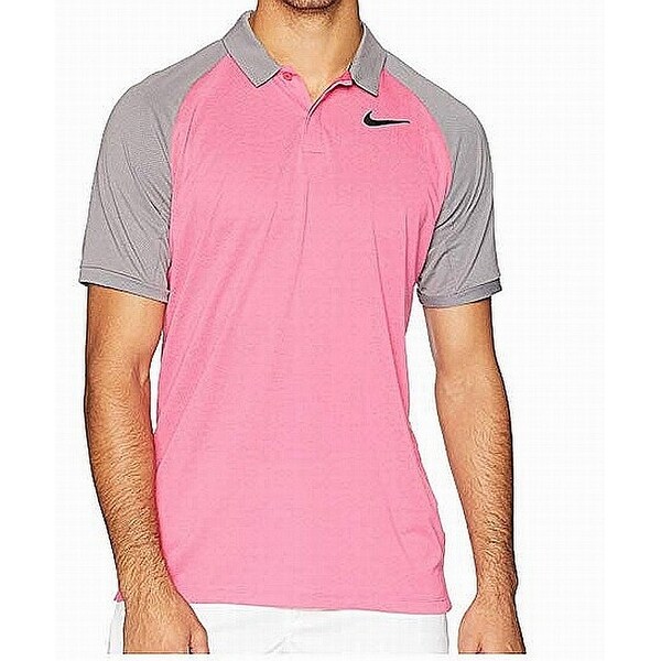 grey and pink nike shirt