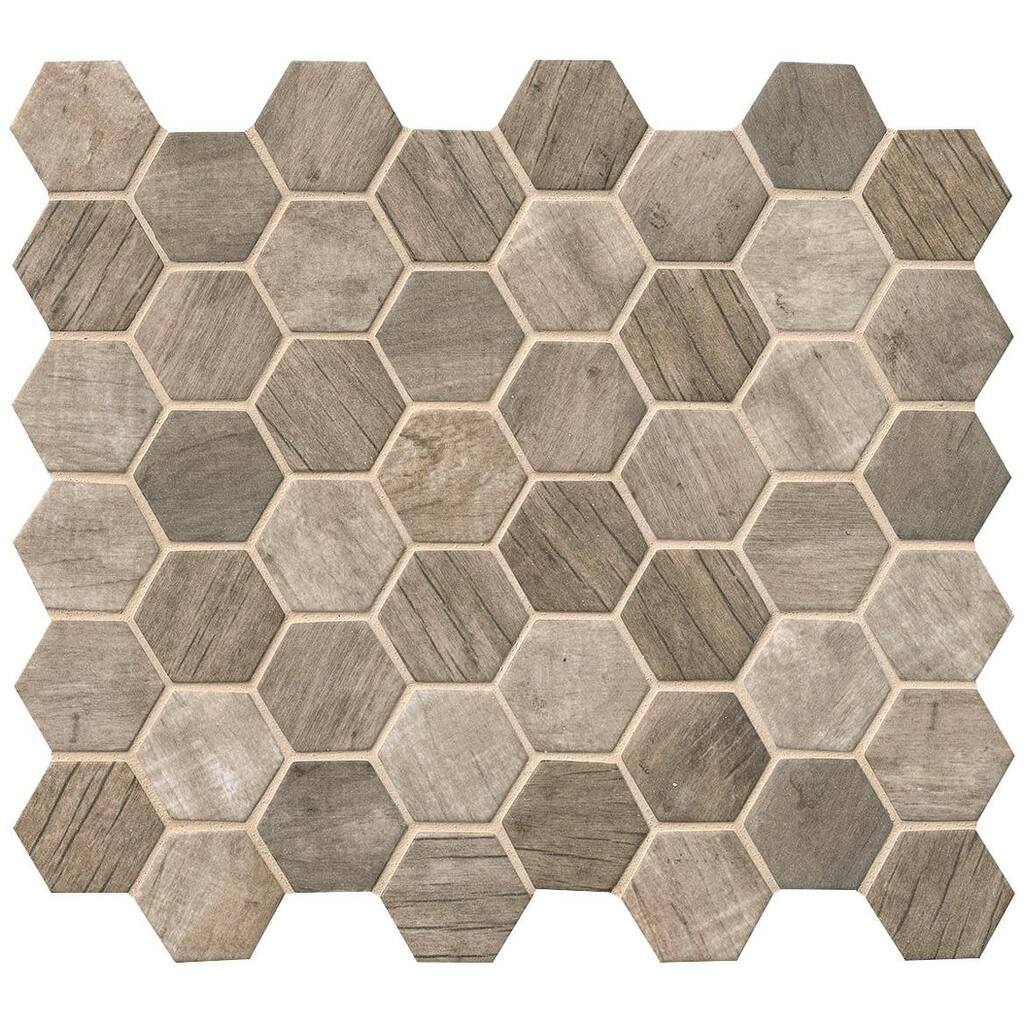 Ackland AKM-G-MO2X2HX-CA Montessa - 12" x 13" Glass Geometric Wall