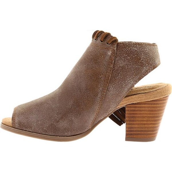 minnetonka lace up western bootie