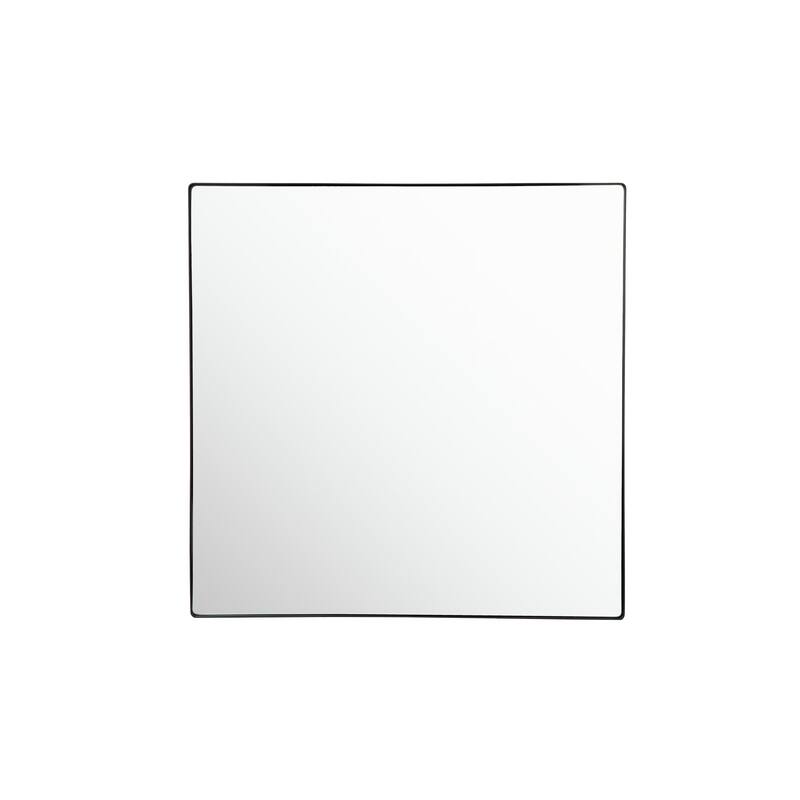 Varaluz Kye Rounded Square Wall Mirror - 40"W x 40"H - Black