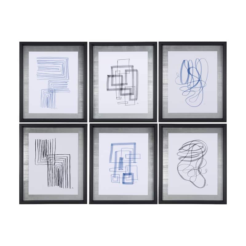 Lines I Framed Art Print