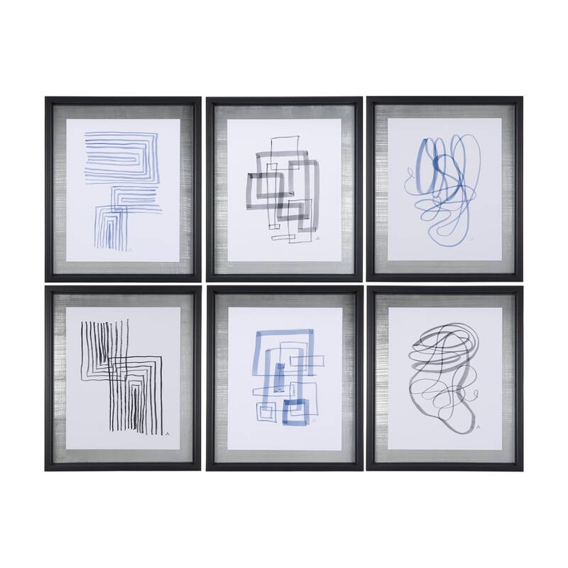 Lines V Framed Art Print