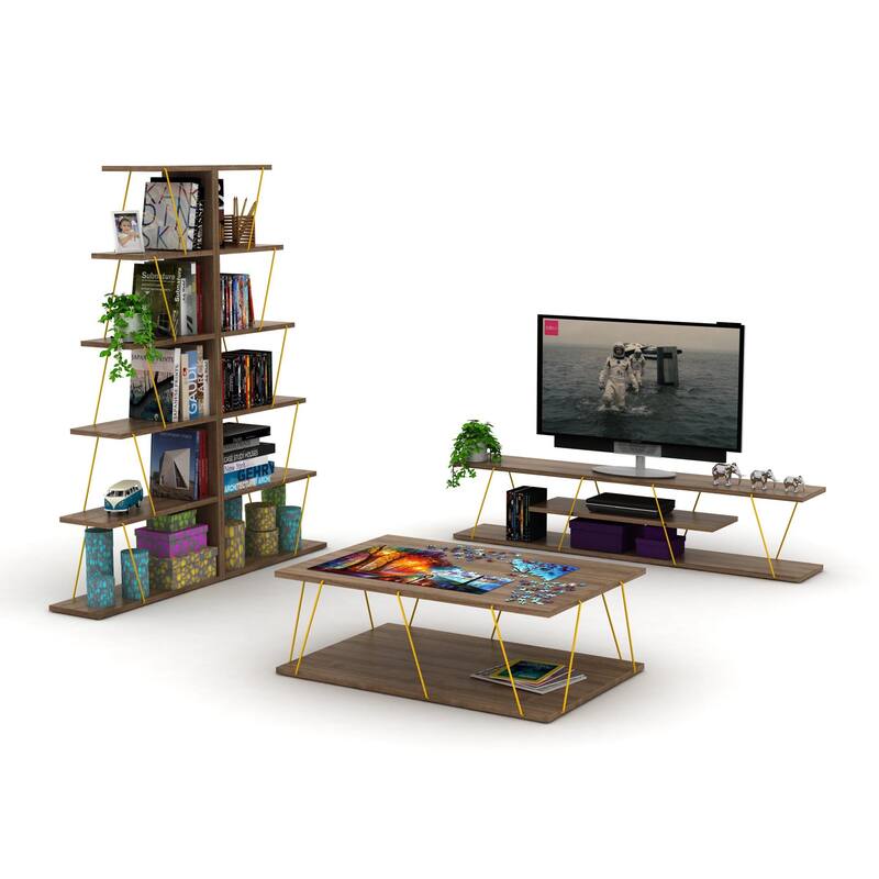 Modern 5 Tier Narrow Ladder Bookshelf